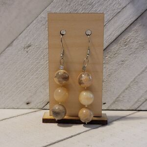 Moonstone Bead Earrings